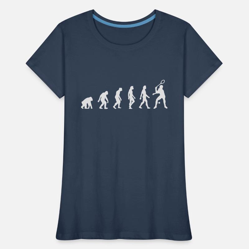 Die Evolution von Squash Frauen Premium Bio T-Shirt