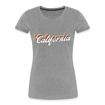 Jahrgang Kalifornien - Frauen Premium Bio T-Shirt - Navy - Vorne - Mia (176cm)