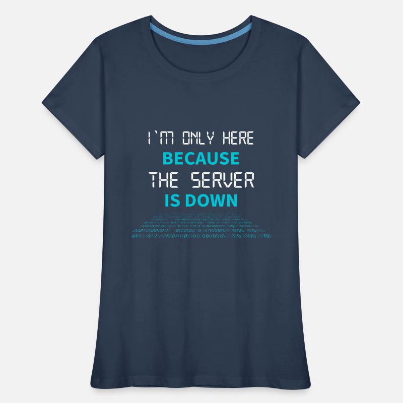Nerd Coder Server Download Error 404 Women's Premium Organic T-Shirt
