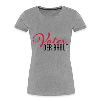 vater der braut - Frauen Premium Bio T-Shirt - Navy - Vorne - Mia (176cm)