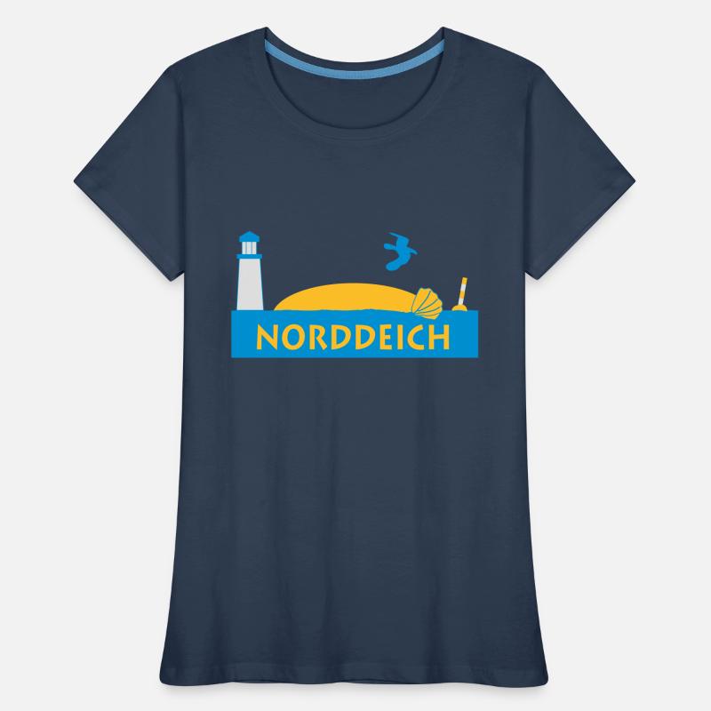 norddeich Frauen Premium Bio T-Shirt
