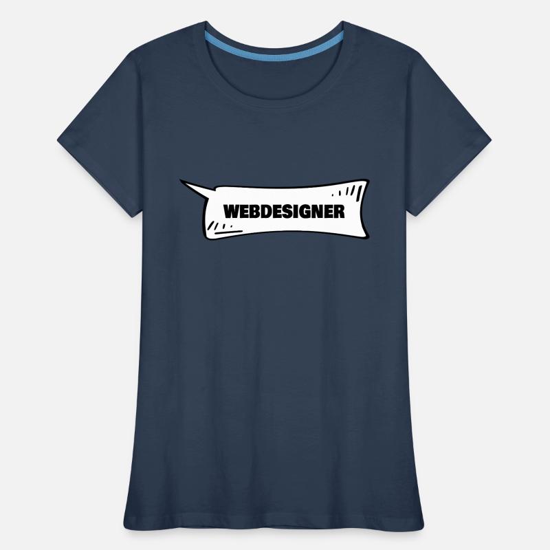 Speech Bubble Web Designer Women's Premium Organic T-Shirt