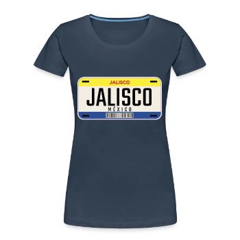 Mexiko-Stadt Unterricht Jalisco - Frauen Premium Bio T-Shirt - Navy - Vorne - Mia (176cm)