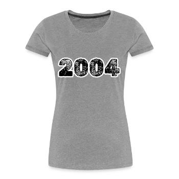 2004 - Women's Premium Organic T-Shirt - navy - Front - Mia (176cm)