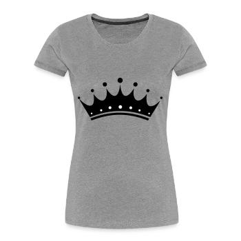 crown - Women's Premium Organic T-Shirt - navy - Front - Mia (176cm)