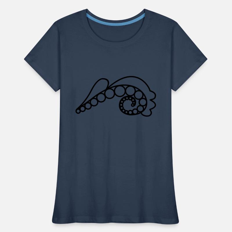 Welle...oder Farn? Frauen Premium Bio T-Shirt