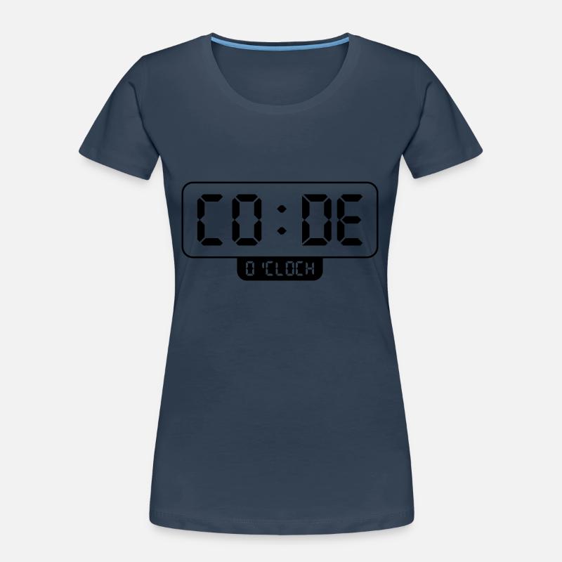 Programming - Women's Premium Organic T-Shirt - navy