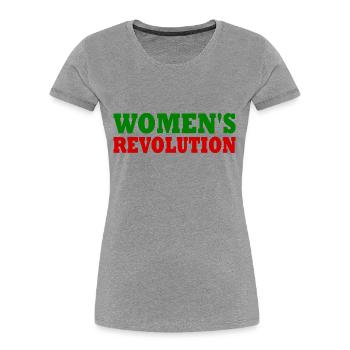 Womens revolution - Frauen Premium Bio T-Shirt - Navy - Vorne - Mia (176cm)