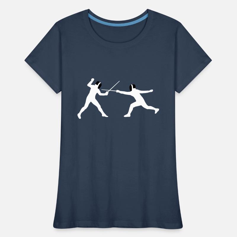fechter_2c Frauen Premium Bio T-Shirt