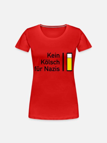 Kein Kösch für Nazis - Frauen Premium Bio T-Shirt - Navy