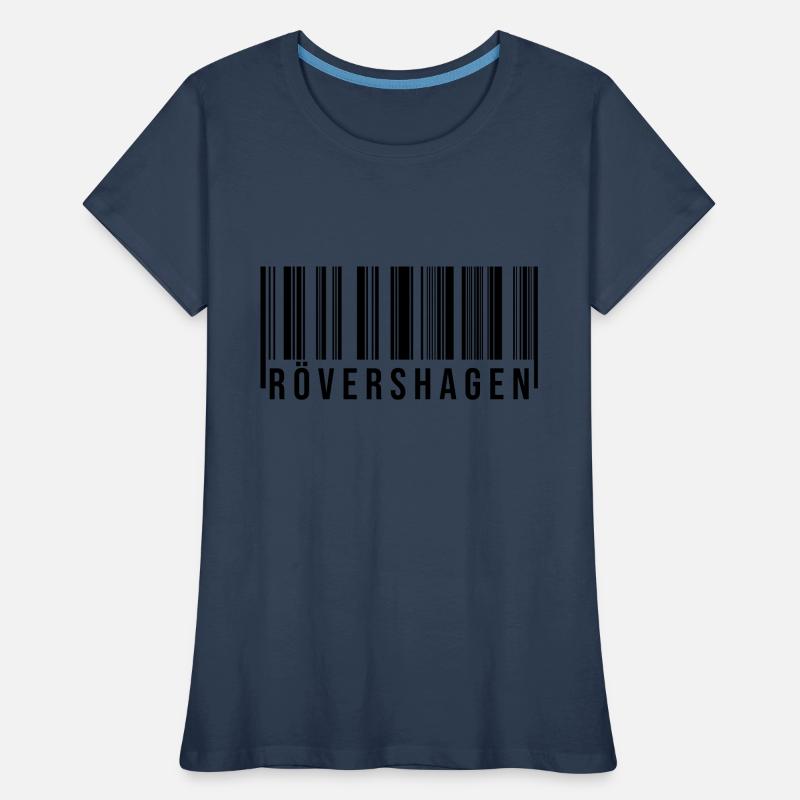 Rövershagen Strichcode Frauen Premium Bio T-Shirt