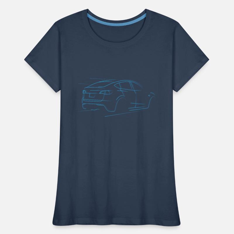 Elektrisch - E Auto - M Y - MY - Model Frauen Premium Bio T-Shirt