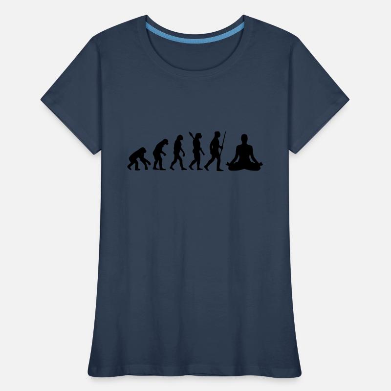 MEDITATION EVOLUTION! Women's Premium Organic T-Shirt