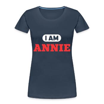 Annie Name Saying für stolze Annies - Frauen Premium Bio T-Shirt - Navy - Vorne - Mia (176cm)