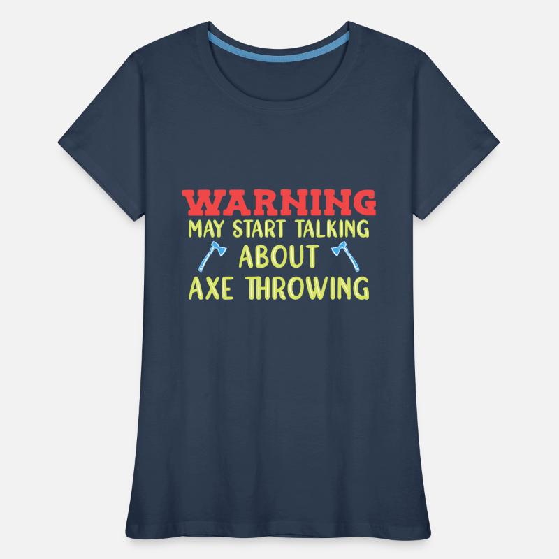 Axe throw axe throwing Women's Premium Organic T-Shirt