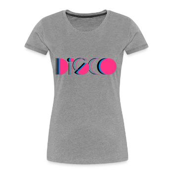 disco - Frauen Premium Bio T-Shirt -  - Vorne - Mia (176cm)