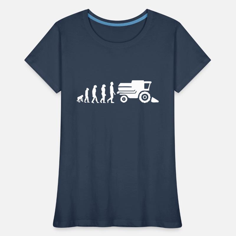 Moissonneuse évolution T-shirt bio Premium Femme