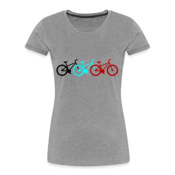 Bicycle Bike Bicycles - Women's Premium Organic T-Shirt -  - Front - Mia (176cm)
