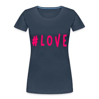 MOM. MOTHER'S DAY. HAPPY MOTHER'S DAY - Women's Premium Organic T-Shirt - navy - Front - Mia (176cm)
