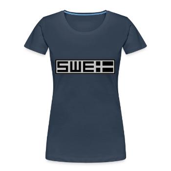 Schwedische Taktik - Frauen Premium Bio T-Shirt - Navy - Vorne - Mia (176cm)