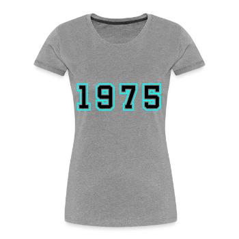 1975 Jahr Geburtstag - Frauen Premium Bio T-Shirt - Navy - Vorne - Mia (176cm)