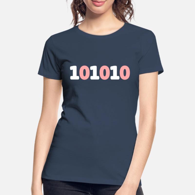 42 binary binary code live sci-fi response vector Women's Premium Organic T-Shirt