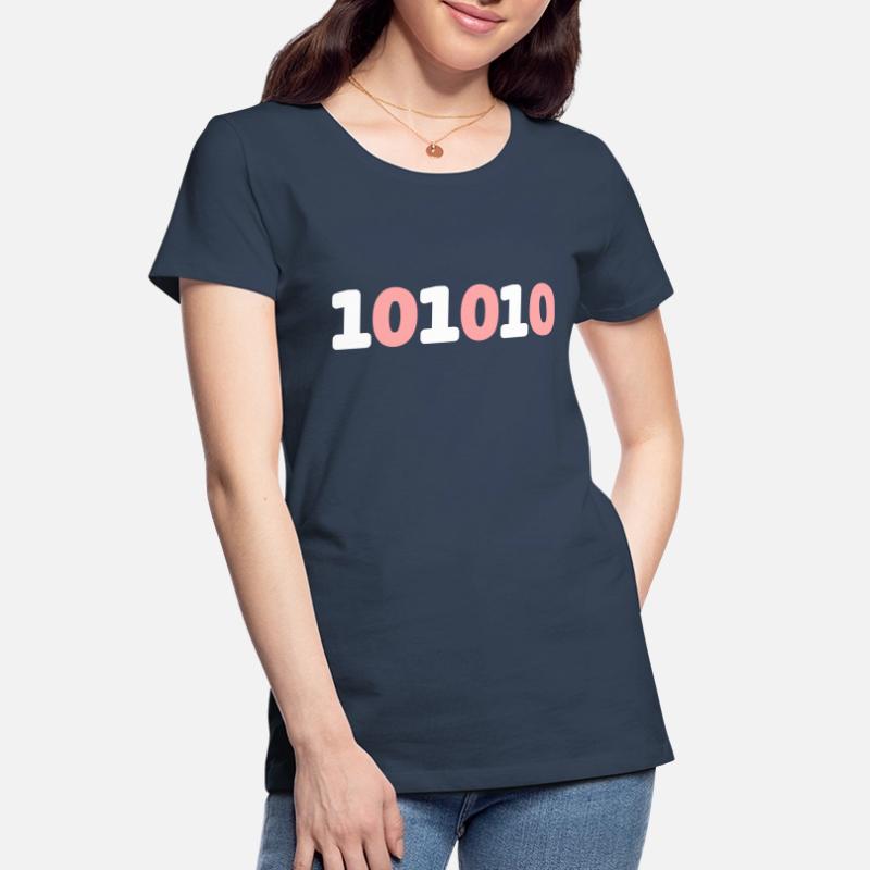 42 binary binary code live sci-fi response vector Women's Premium Organic T-Shirt