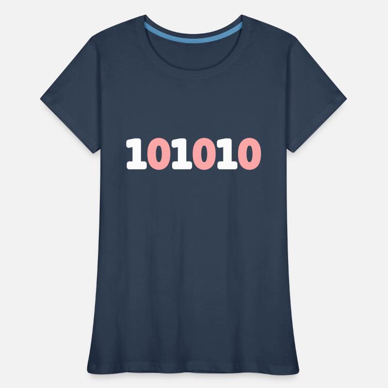 42 binary binary code live sci-fi response vector Women's Premium Organic T-Shirt