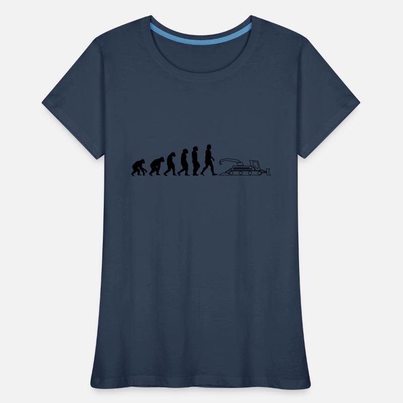 Grue dameuse noire Evolution dameuses T-shirt bio Premium Femme