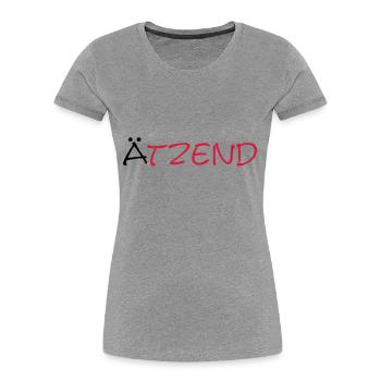 Ätzend - Frauen Premium Bio T-Shirt - Navy - Vorne - Mia (176cm)