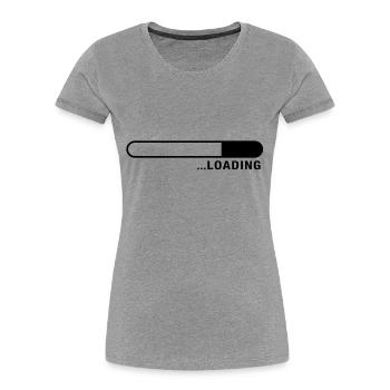 loading_balken_f1_ - T-shirt bio Premium Femme - bleu marine - Devant - Mia (176cm)