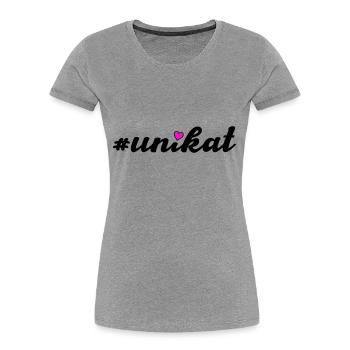Unique - Women's Premium Organic T-Shirt - navy - Front - Mia (176cm)