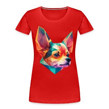 Chihuahua Dog Dog Design Pet Dog Owner - Women's Premium Organic T-Shirt - navy - Front - Mia (176cm)