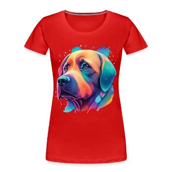 Labrador Hund ultimatives Hundeliebhaber Design - Frauen Premium Bio T-Shirt - Navy - Vorne - Mia (176cm)