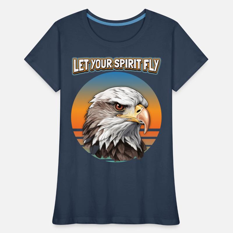 Eagle Motif, Eagle Illustration, Saying Women's Premium Organic T-Shirt