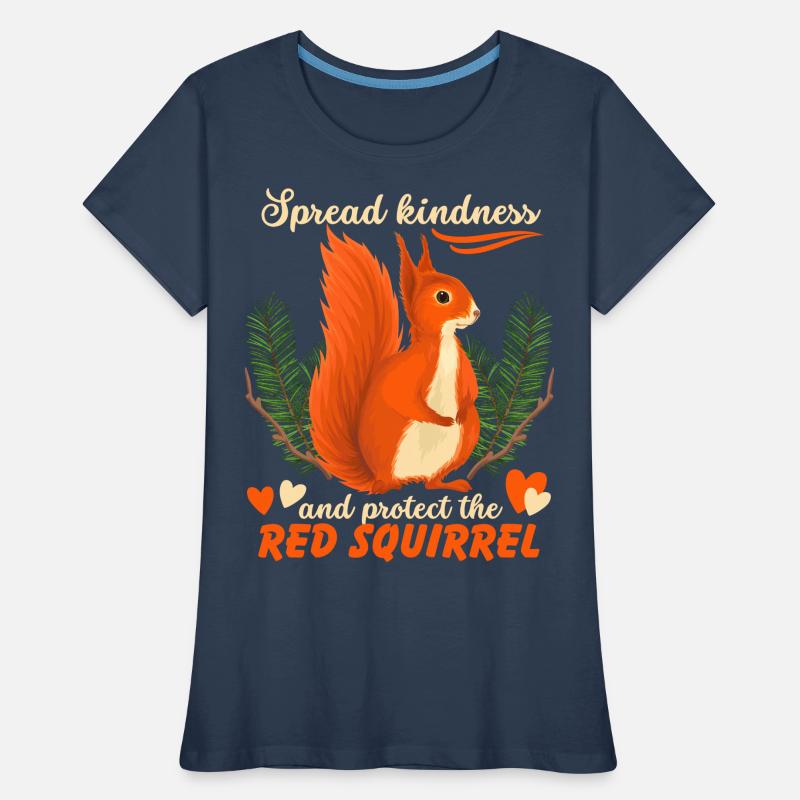 Lustiger Eichhörnchen Spruch, Rotes Eichhörnchen Frauen Premium Bio T-Shirt