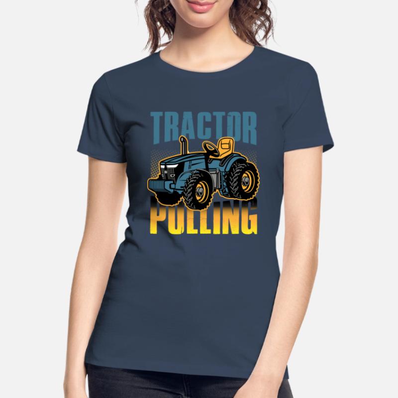 tractor pulling, tractor pulling pulling, racing, Frauen Premium Bio T-Shirt
