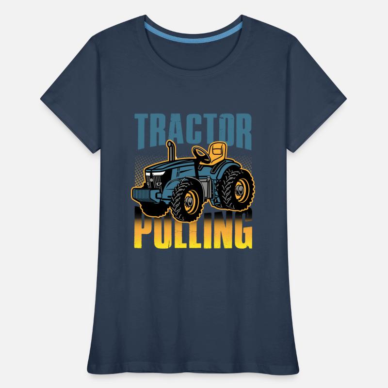 tractor pulling, tractor pulling pulling, racing, Frauen Premium Bio T-Shirt