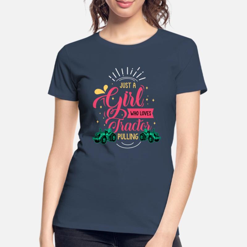 tractor pulling, tractor pulling pulling, drag, Frauen Premium Bio T-Shirt