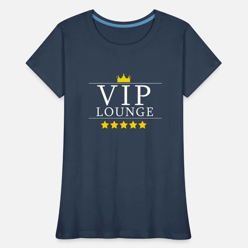 VIP Lounge Design Geschenk Frauen Premium Bio T-Shirt