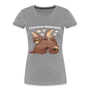 Pangolin Whisperer Pangolin - Women's Premium Organic T-Shirt - navy - Front - Mia (176cm)
