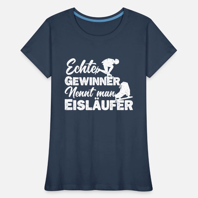 Eisläufer Eiskunstläufer Eislaufen Spruch Frauen Premium Bio T-Shirt