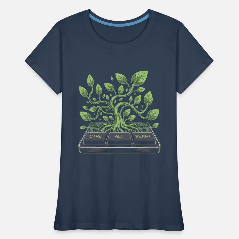 ctrl alt plant garden design Women's Premium Organic T-Shirt