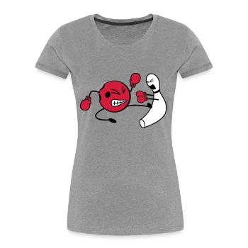 Kickboxen Bowling - Frauen Premium Bio T-Shirt - Navy - Vorne - Mia (176cm)