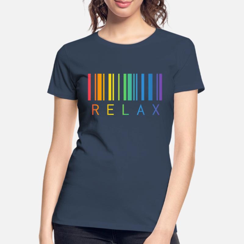 RELAX, CODE-BARRES, STRICHCODE T-shirt bio Premium Femme