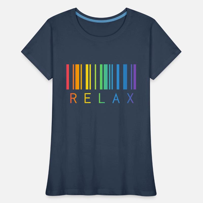 RELAX, CODE-BARRES, STRICHCODE T-shirt bio Premium Femme