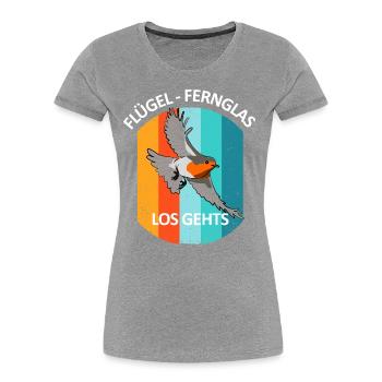 Vogelbeobachtung Vögel Beobachten Birding Vogel - Frauen Premium Bio T-Shirt - Navy - Vorne - Mia (176cm)