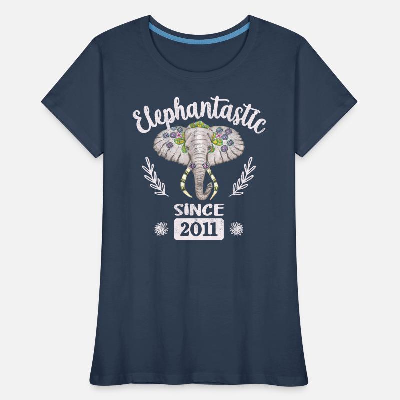 Elephantastic since 2011, elephant head adorned Women's Premium Organic T-Shirt
