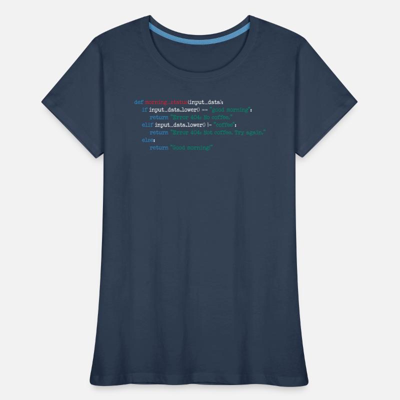 Programmeur Café Code Informatique Cadeau T-shirt bio Premium Femme