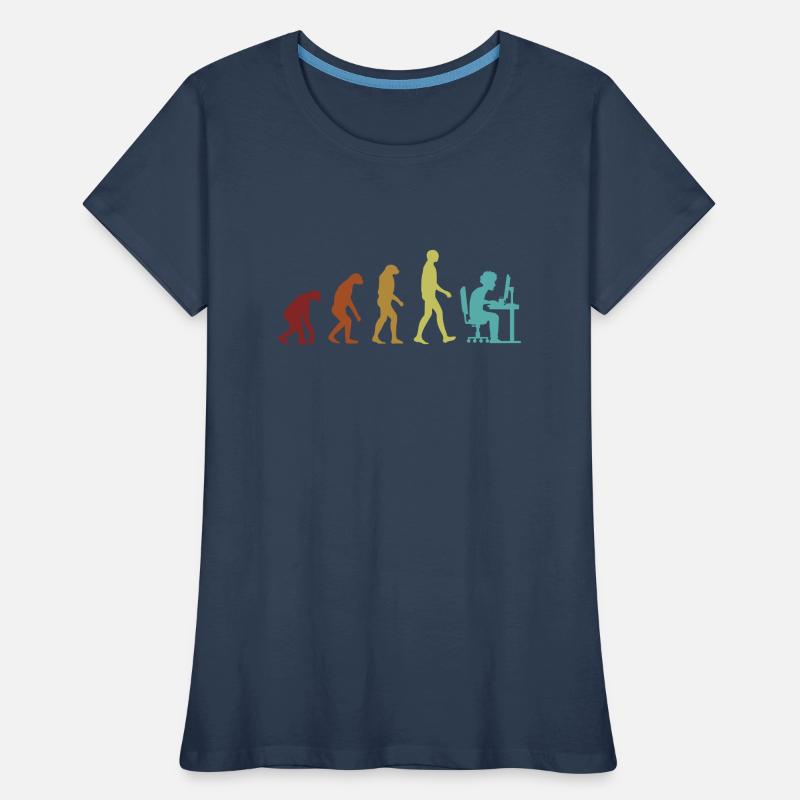 Programmeur Evolution Ingénieur logiciel Codeur T-shirt bio Premium Femme